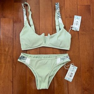 Mint green bikini